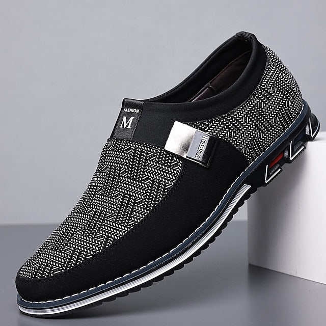 Shoes with Print Canvas Men's Animal Espadrille Slip-On