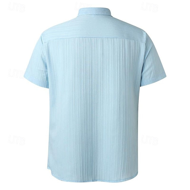 Casual Shirt Up Men's Button Summer Beach