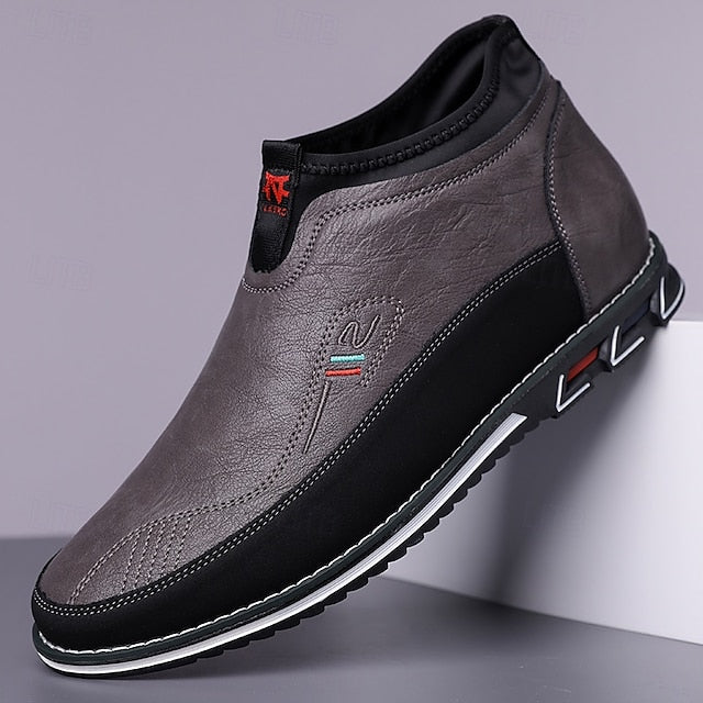 Loafers Suede Driving Men's Slip-On with Flexible Shoes: