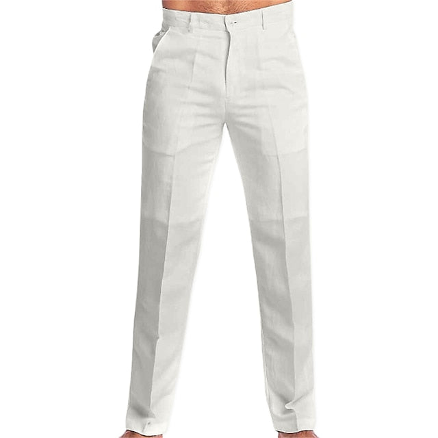 Dress Pants Beach Linen Trousers Men's Summer Pants Pants