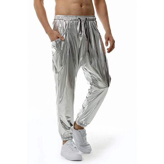Trousers Sequin Elastic Casual Pants Men's Joggers