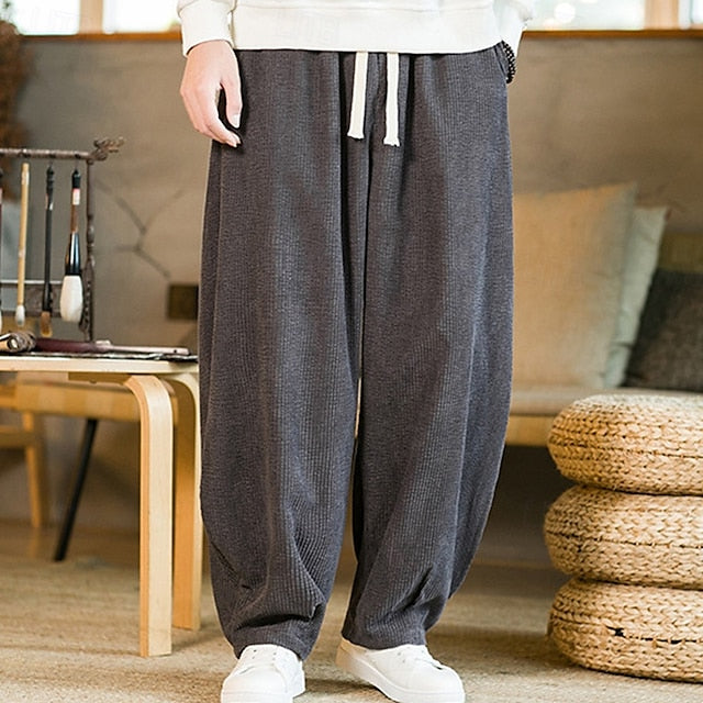 Corduroy Casual Pocket Men's Trousers Pants