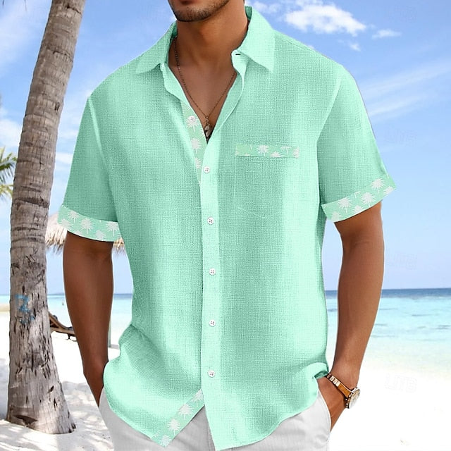 Shirt Top V Sleeve Short T Tee Men's