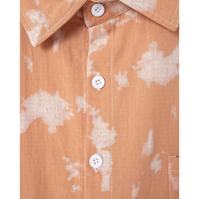 Up Button Men's Shirt Beach Summer Casual