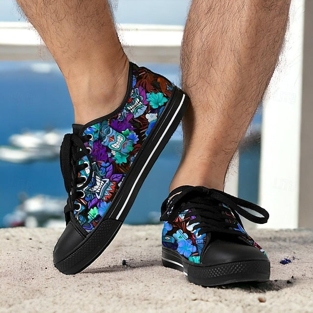 Men's Sneakers Size Shoes Classic Casual Beach Plus Print