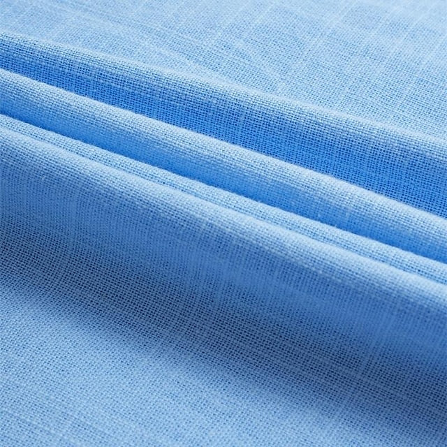 Plain Beach Wear Summer Linen Men's Shirt