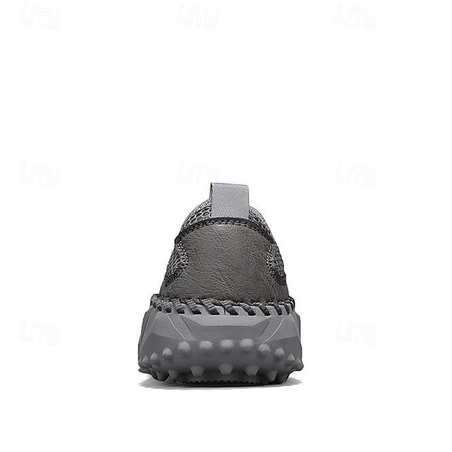 Brown Breathable Mesh with Sports Men's Sandals Upper and