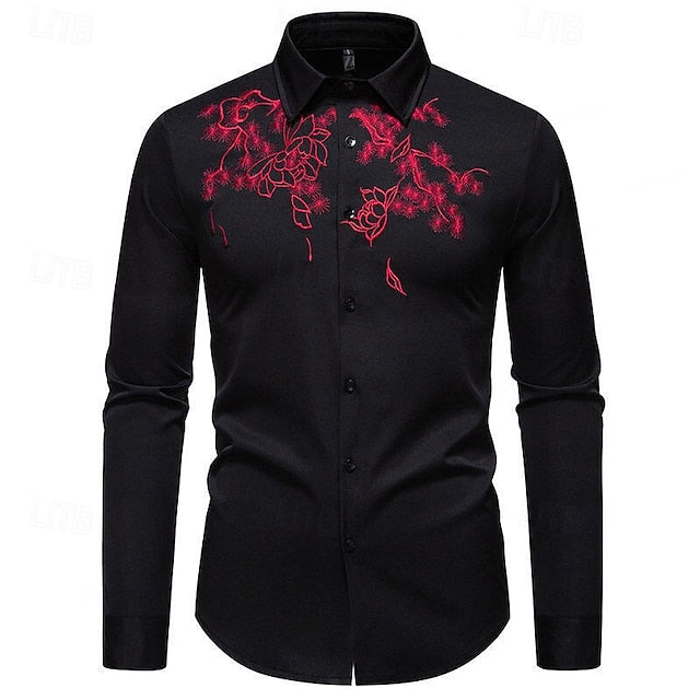 Beach Summer Shirt Men's Casual Up Button