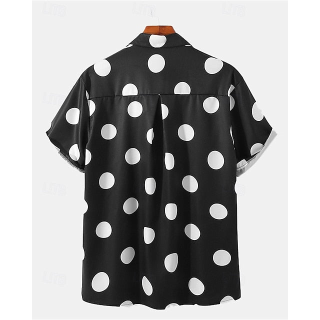 Summer Casual Men's Up Shirt Beach Button