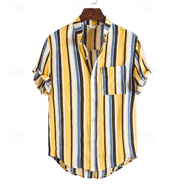 Popover Summer Beach Casual Shirt Men's