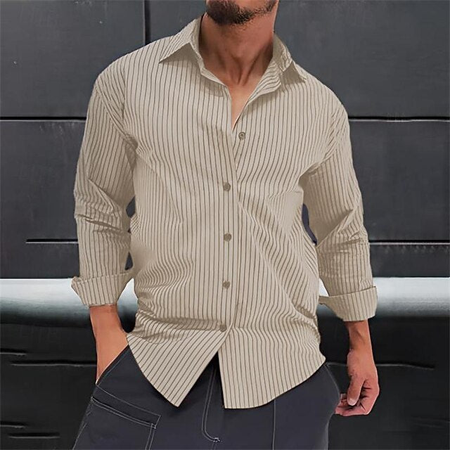 Aloha Minimalist Chinese Men's Collar Shirt