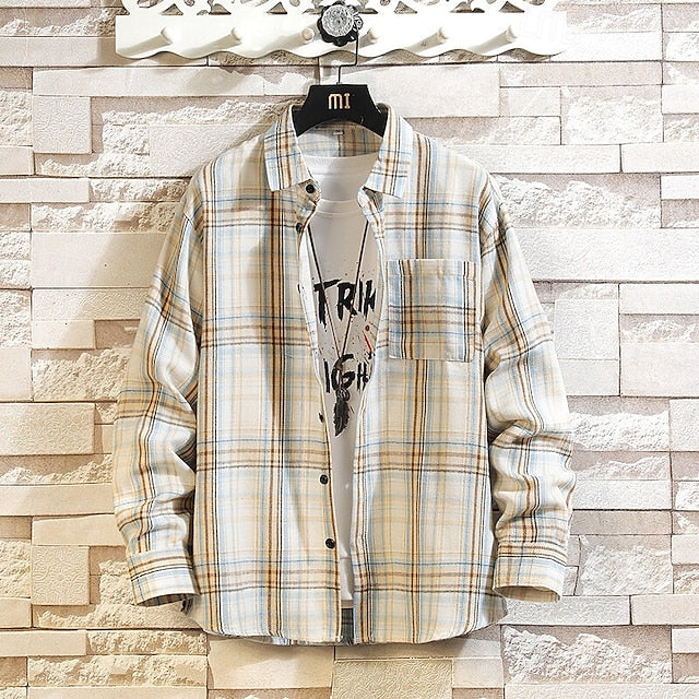 Summer Up Beach Button Shirt Men's Casual