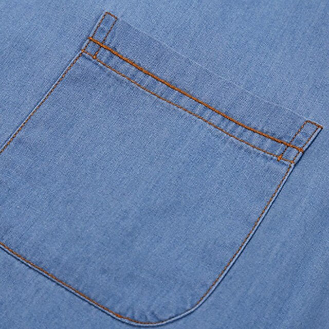 Up Shirt Calico Button Men's Chambray