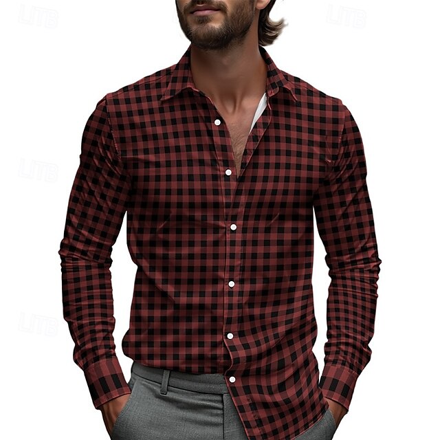 Summer Men's Up Casual Button Shirt Beach