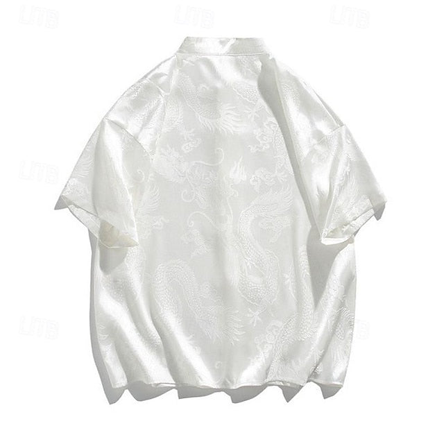 Men's Shirt Beach Button Casual Up Summer