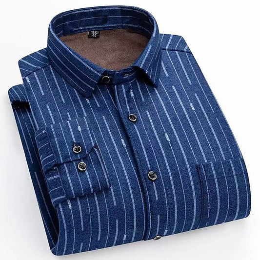 Men's Striped Vacation Round / Plaid Shacket Chevron