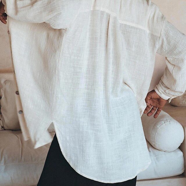 Up Beach Casual Button Summer Shirt Men's