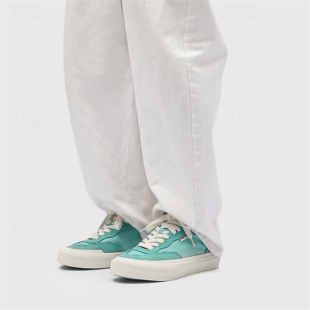 Comfortable Canvas Sneakers Slip Walking Casual Men's Suede