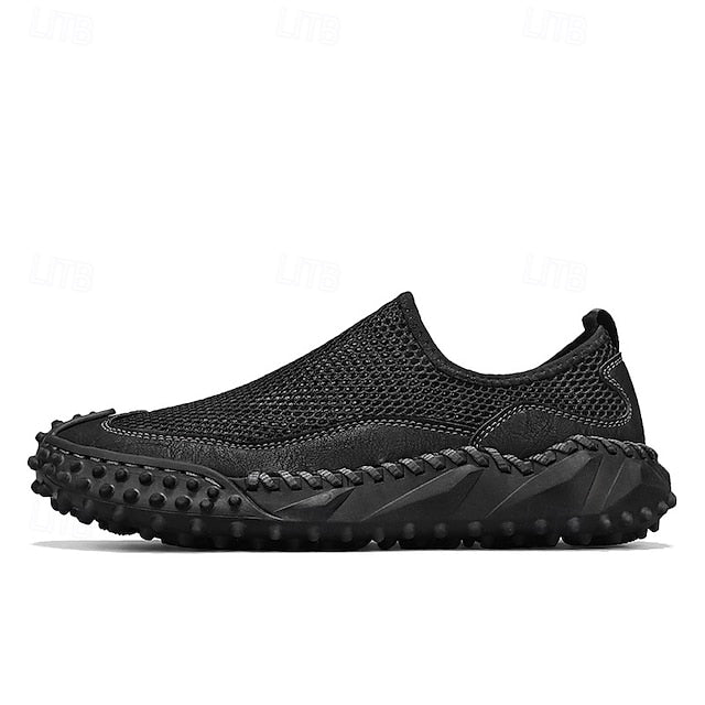 Brown Breathable Mesh with Sports Men's Sandals Upper and