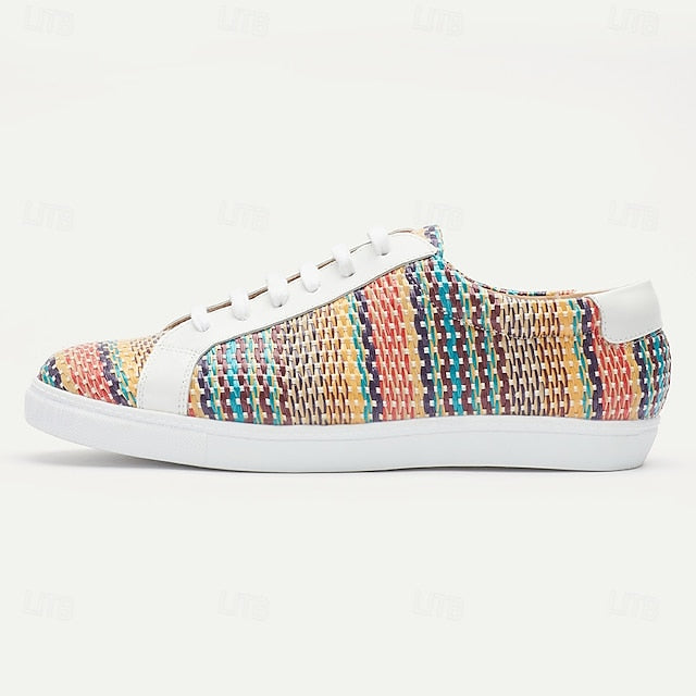 – Multicolor Sneakers Men's Nylon Trendy Woven Knit