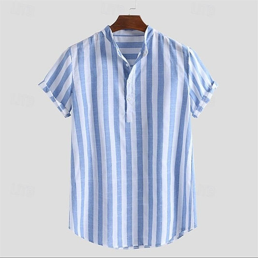 Linen Shirt Cotton Men's Summer