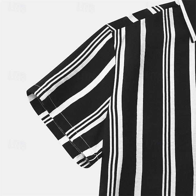 Men's Casual Beach Up Button Summer Shirt
