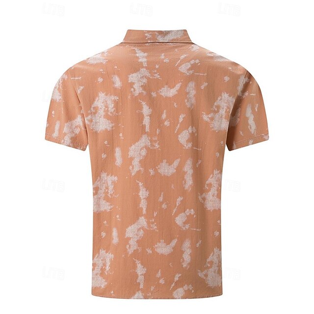 Up Button Men's Shirt Beach Summer Casual