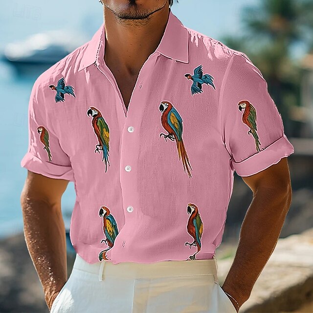 Wear Men's Summer Up Linen Beach Button Shirt