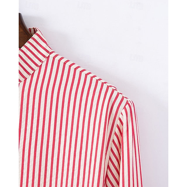 Men's Shirt Casual Button Beach Up Summer
