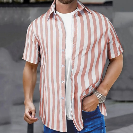 Beach Up Men's Casual Shirt Summer Button