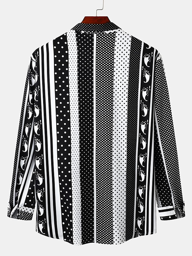Button Shirt Summer Black Men's Up Casual
