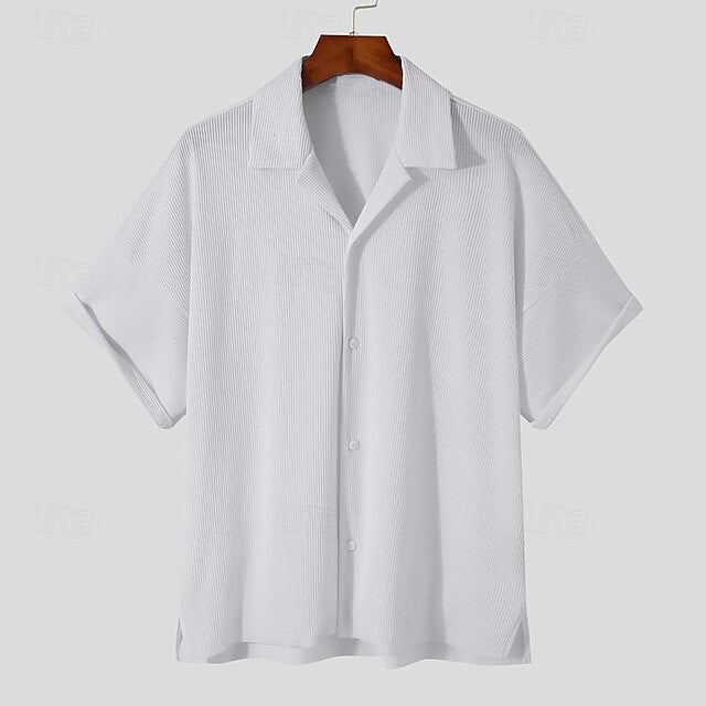 Beach Summer Popover Shirt Men's Casual
