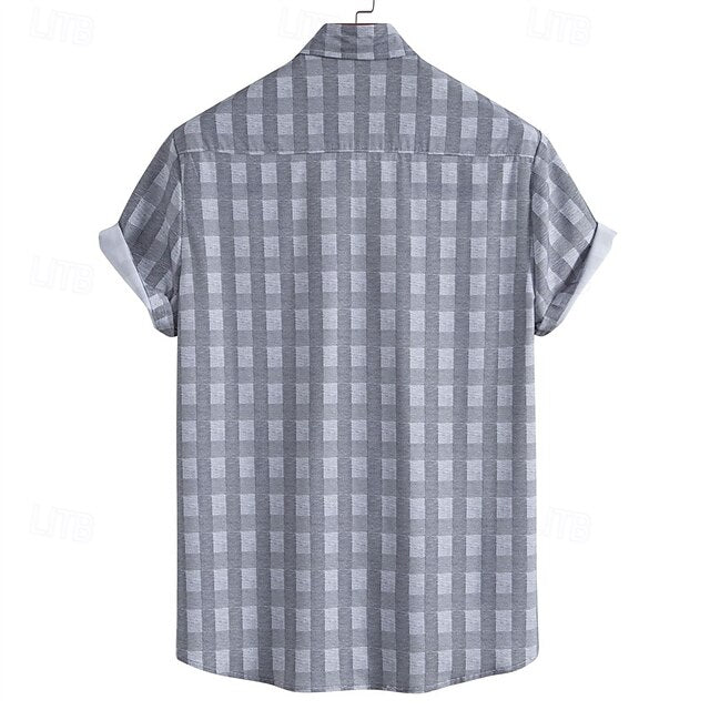 Up Casual Beach Button Shirt Summer Men's