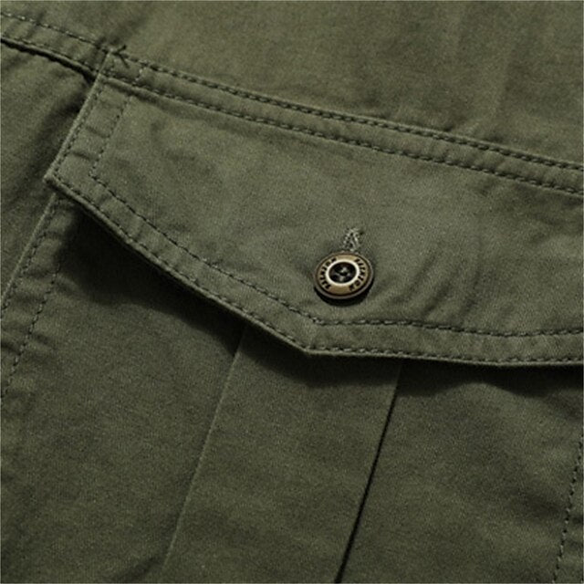 Cargo Men's Summer Button Shirt Up Casual