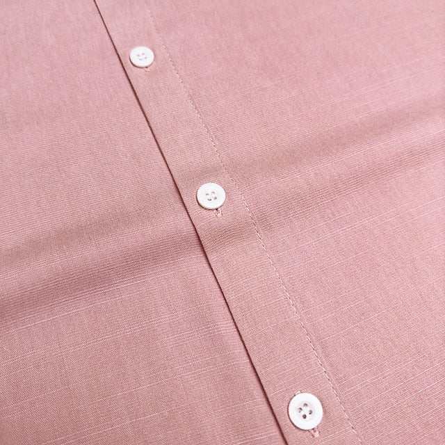 Pink White Horse Linen Shirt Outdoor Men's Green Vacation