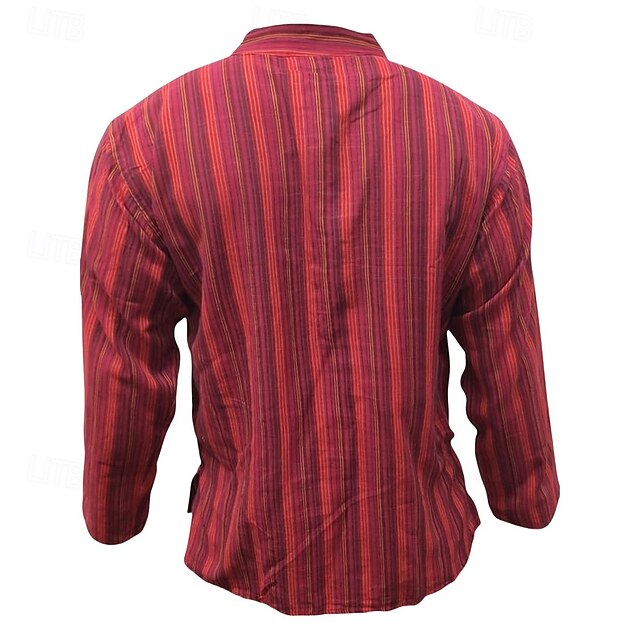 Summer Casual Beach Shirt Men's Popover