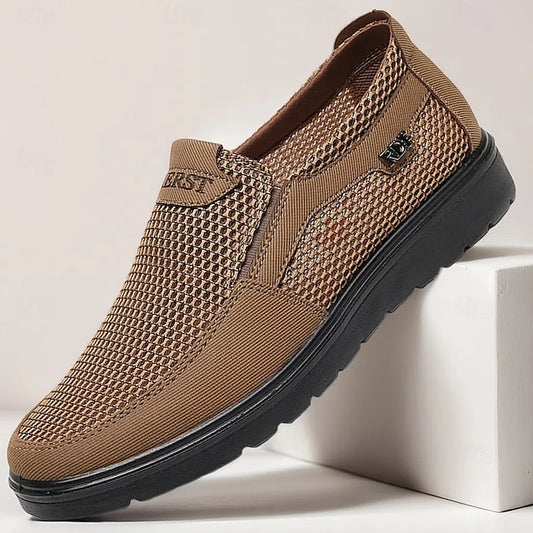 and Sneakers Slip-On Men's Breathable Lightweight Mesh -