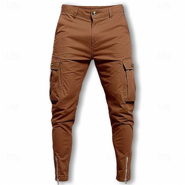 Casual Men's Cargo Chinos Pants Trousers Summer