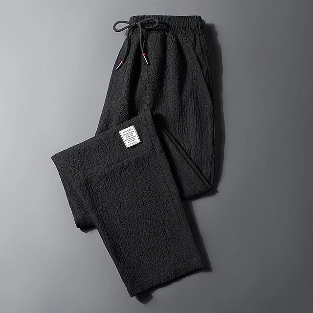 Pants Elastic Men's Drawstring Trousers Casual Joggers