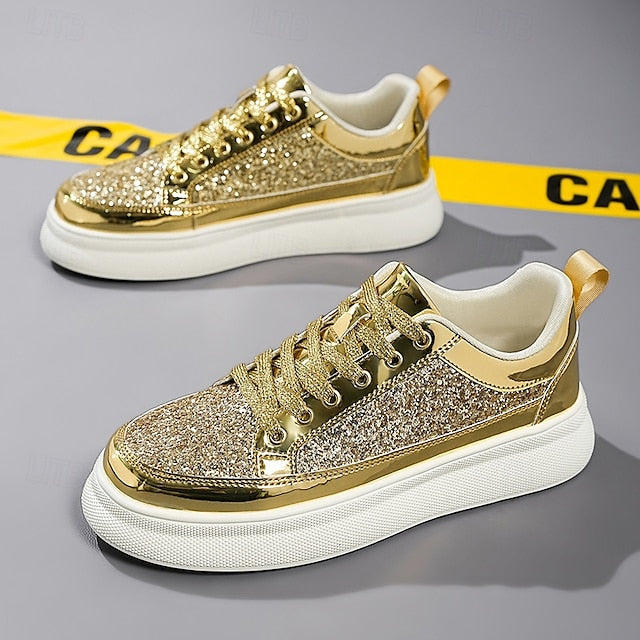 Sneakers Men's Leather Comfortable Slip Casual PU Walking