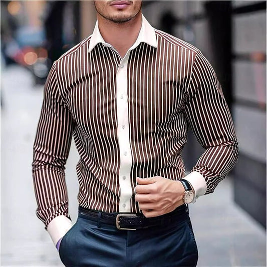 Men's Shirt Casual Collared Beach Summer
