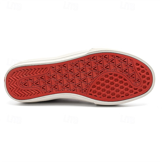 Comfortable Canvas Sneakers Slip Walking Casual Men's Suede
