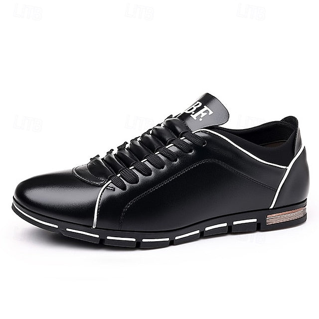 Faux Red Stylish Casual Leather – Sneakers Men's