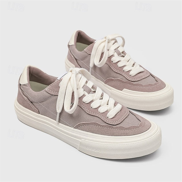 Comfortable Canvas Sneakers Slip Walking Casual Men's Suede