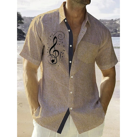 Shirt Up Casual Men's Button Beach Summer
