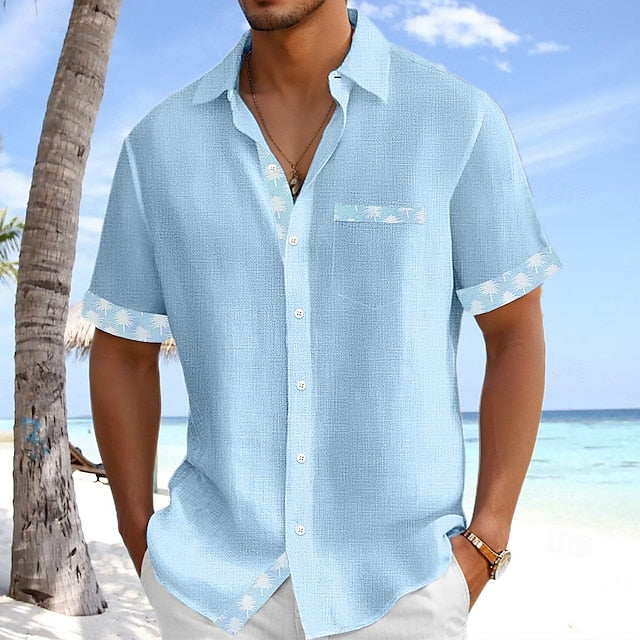 Shirt Top V Sleeve Short T Tee Men's