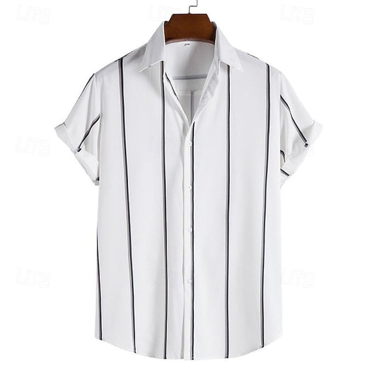 Beach Button Casual Summer Up Men's Shirt