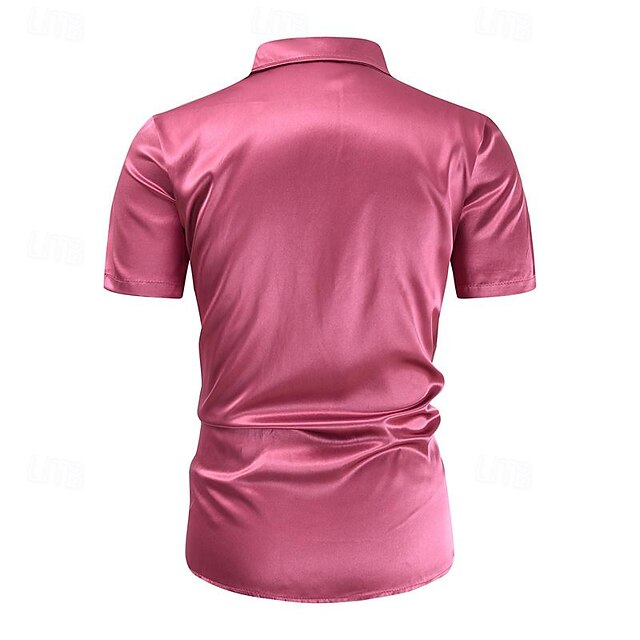 Up Button Men's Casual Beach Shirt Summer