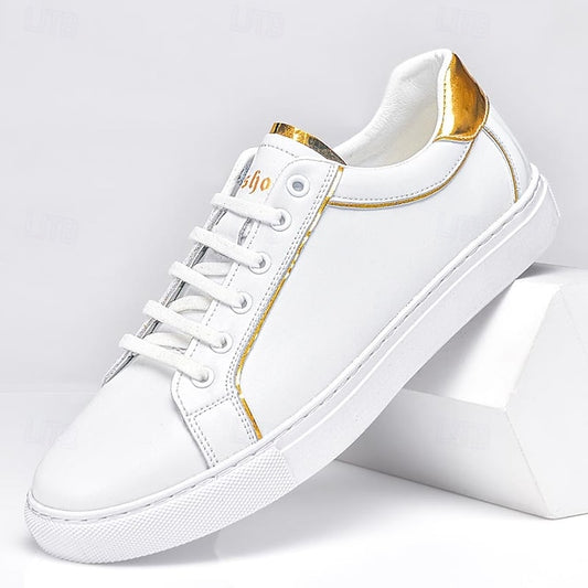 Casual Men's Walking Split Sneakers Leather Comfortable