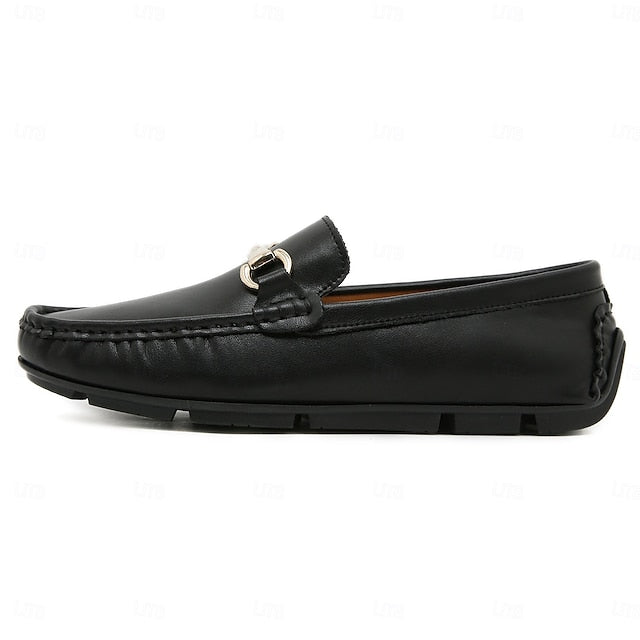 with Moccasins Men's Yellow Buckle Metal